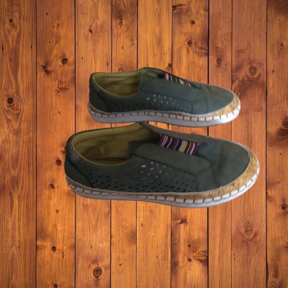 Women's Size 9-9.5? Slip On Multicolored Loafers Casual Shoes - Picture 2 of 6